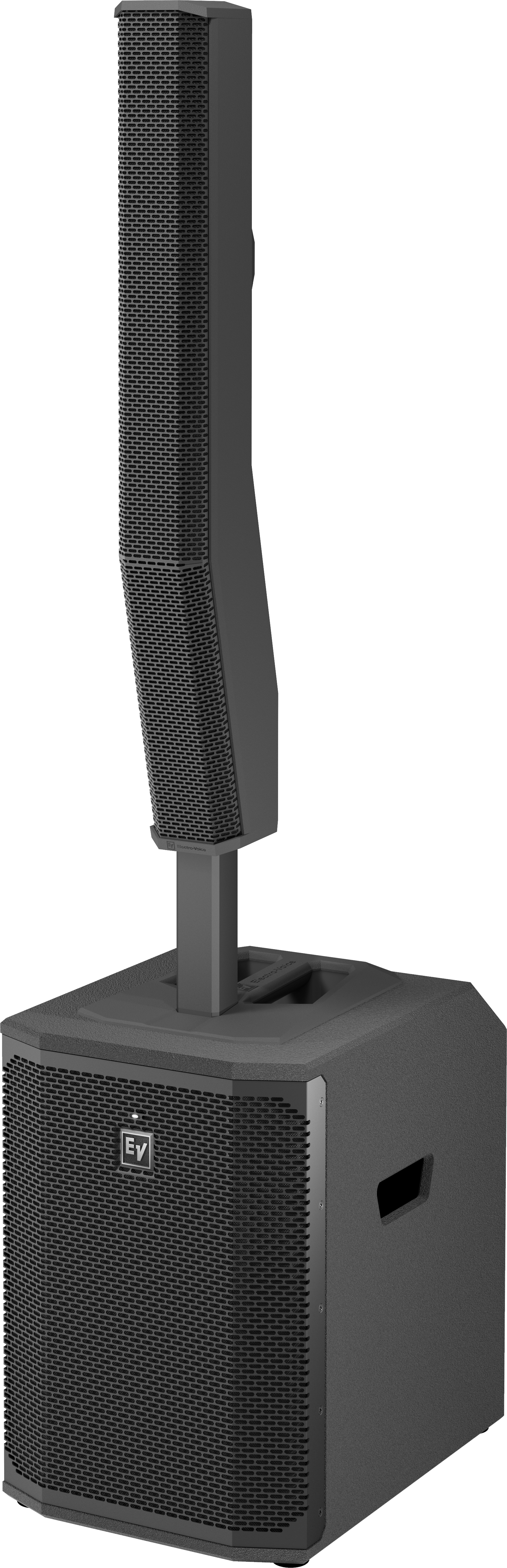 Lautsprecheranlage, Subwoofer, Säulenlautsprecher, schwarz, Frontgitter
